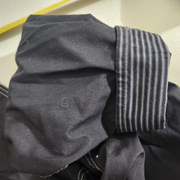 Michael Brandon Shirt Mens Rockabilly Black Button-Up Long Sleeve Large - Picture 15 of 16